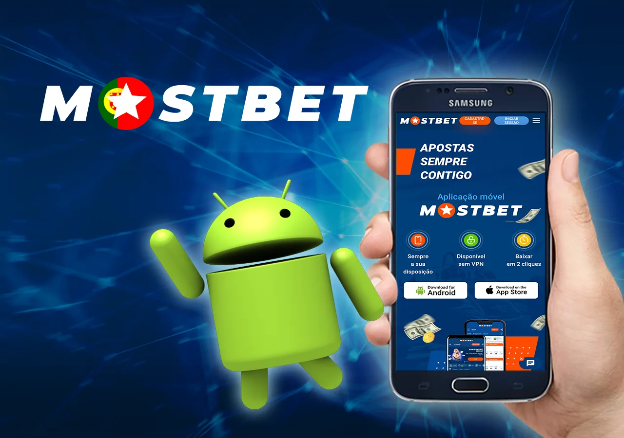 Interfaccia dell app Mostbet per Android